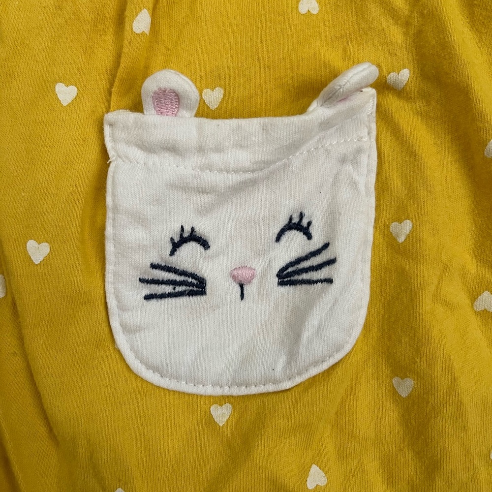 Mustard Short Sleeve Aline Dress Baby Girl - Picture 4 of 4